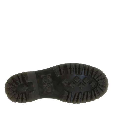 Bottines en cuir noires à talon plateau avec un zip et des lacets ronds - Image 6