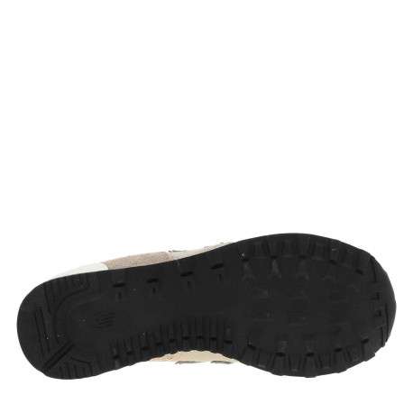 Baskets beiges à talon plat avec un patch de la marque sur la languette - Image 5