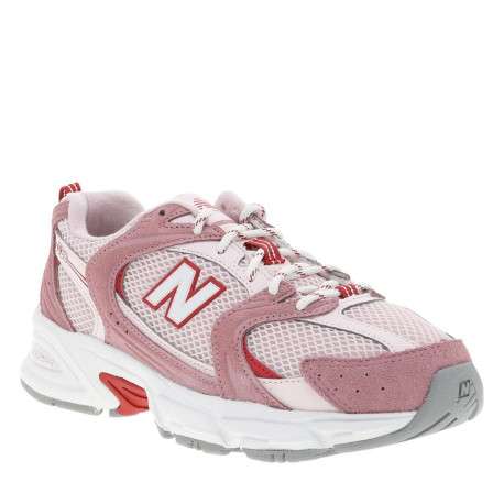 Baskets multisport 530 roses avec un talon plat et des lacets ronds bicolores - Image 3