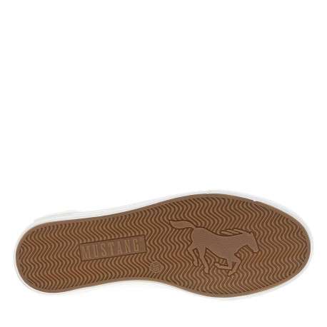 Tennis toile basse blanches avec un talon plat et des lacets - Image 5