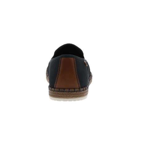 Espadrilles homme marine unies en toile et à semelle à corde - Image 3