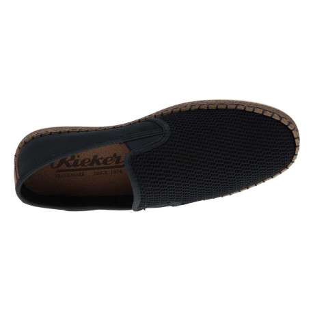 Espadrilles homme marine unies en toile et à semelle à corde - Image 5