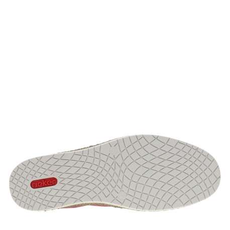 Espadrilles rouges à talon plat avec deux soufflets élastiqués - Image 5