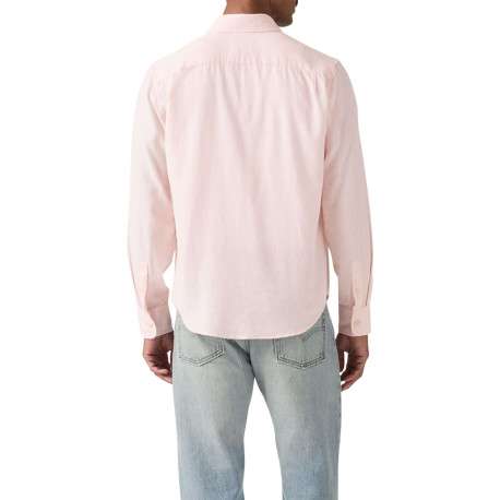 Chemise en coton rose à coupe droite pourvue d'un col à revers - Image 4