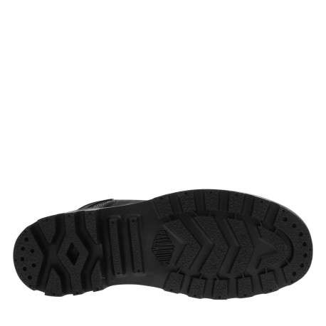 Bottines en cuir nubuck noires à talon plat avec des lacets et un zip latéral - Image 6