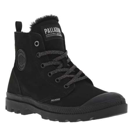 Bottines en cuir nubuck noires à talon plat avec des lacets et un zip latéral - Image 9