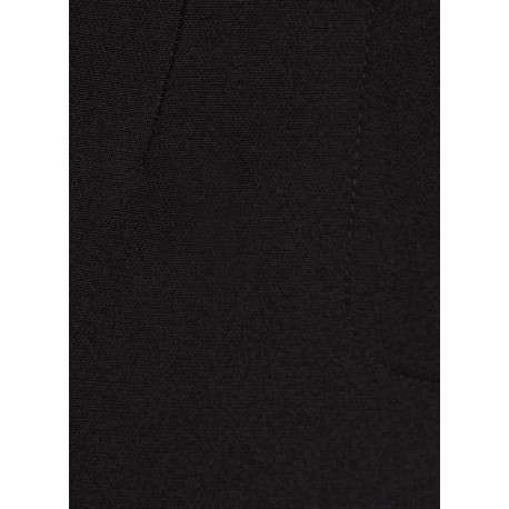 Pantalon Chino noir uni taille haute avec une coupe droite et 2 poches - Image 2