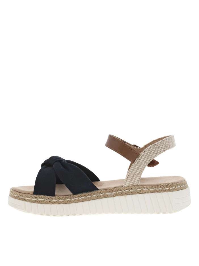 Sandales marine, beiges et...