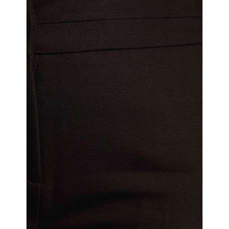 Chino noir uni avec un bouton de fermeture doré et une coupe slim - Image 6