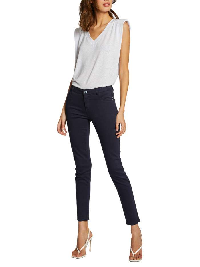 Pantalon 5 poches marine...