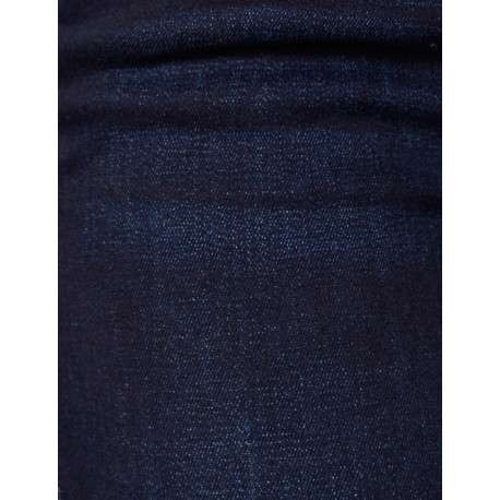 Jean stone effet délavé avec une coupe slim à fermeture zippée boutonnée - Image 11