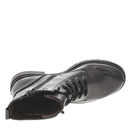 Bottines anthracite à talon décroché bas pourvues d'une fermeture zippée - Image 4