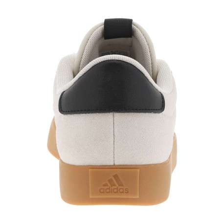 Tennis noires et beiges à talon plat avec des lacets blancs larges - Image 6