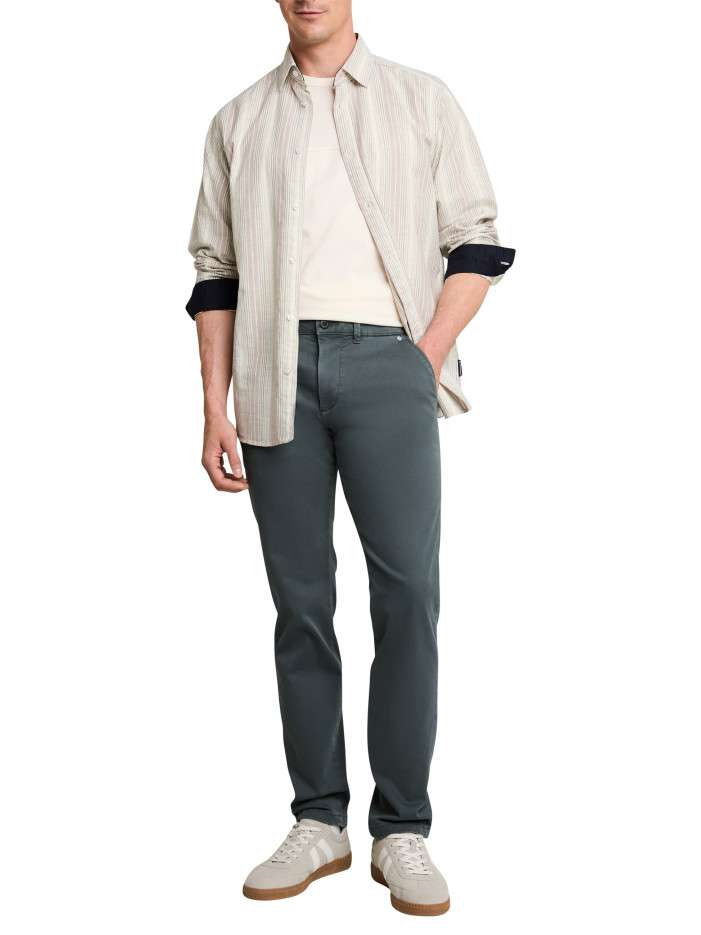 Pantalon chino en coton...