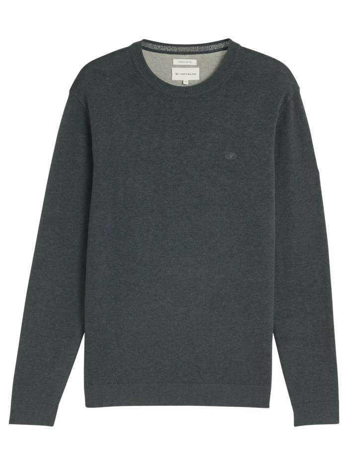 Pull en coton gris à coupe...