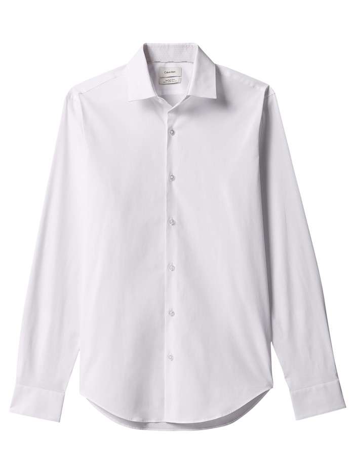 Chemise en coton blanche à...