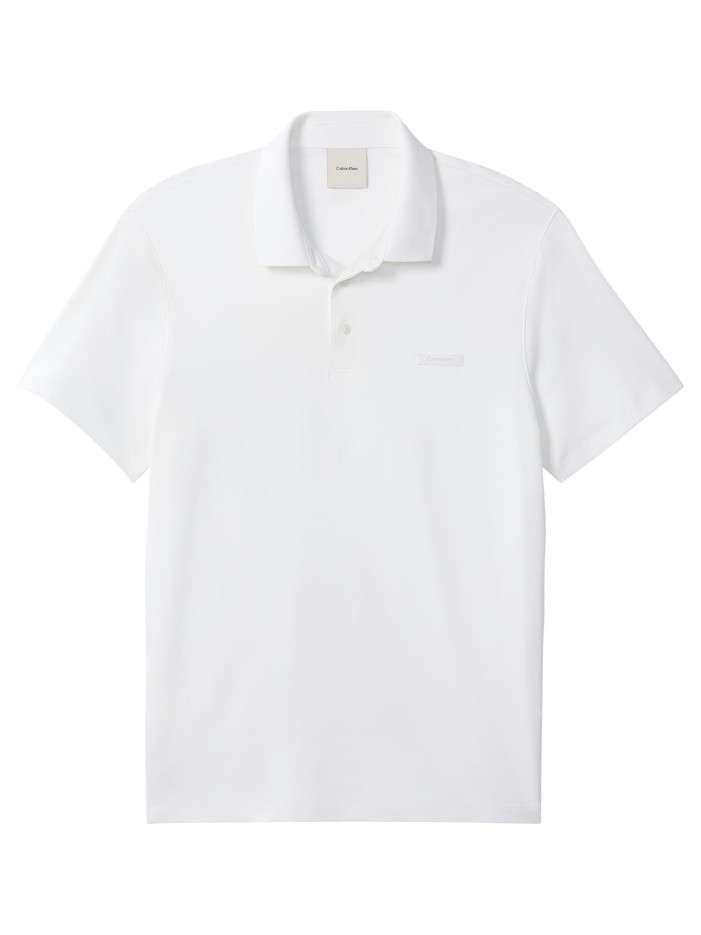 Polo en coton blanc à coupe...