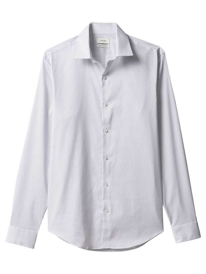 Chemise en coton blanche à...