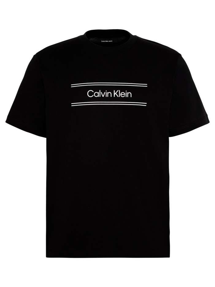 T-shirt en coton noir à...