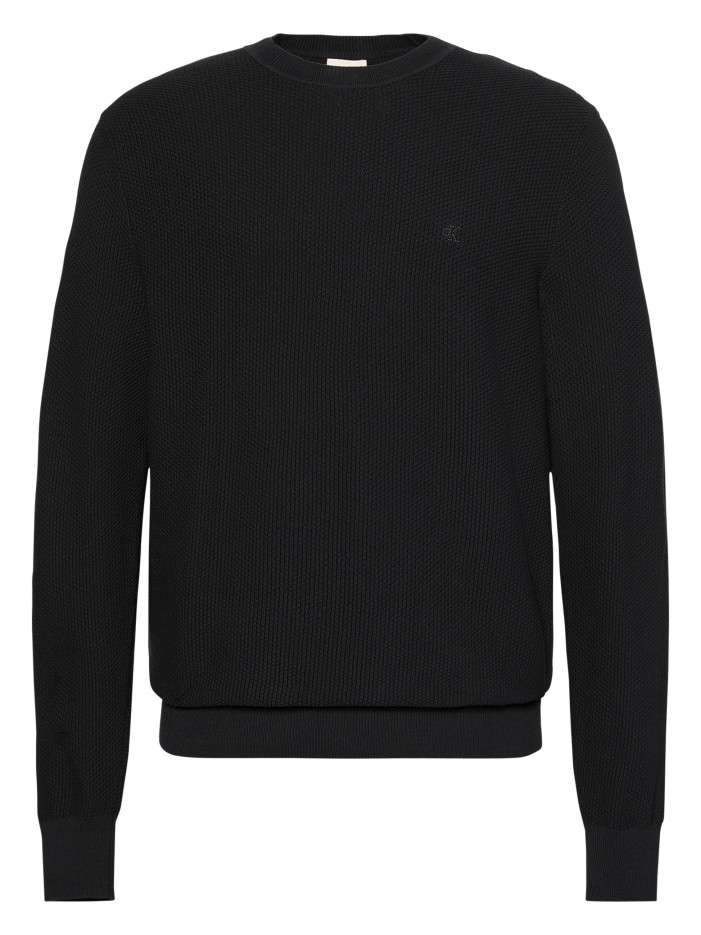 Pull en coton noir à coupe...