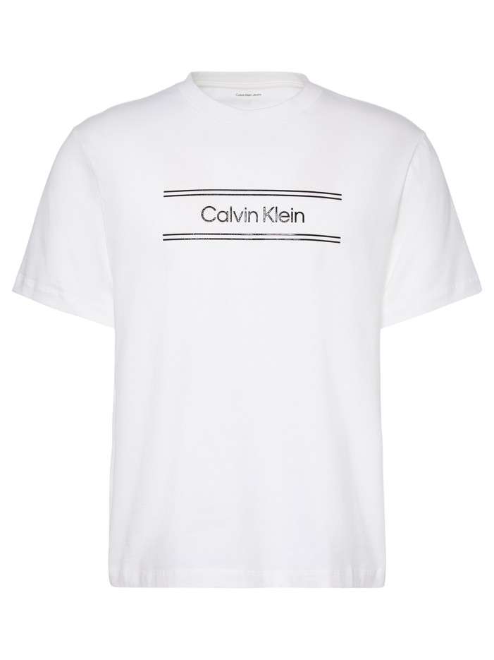 T-shirt en coton blanc à...