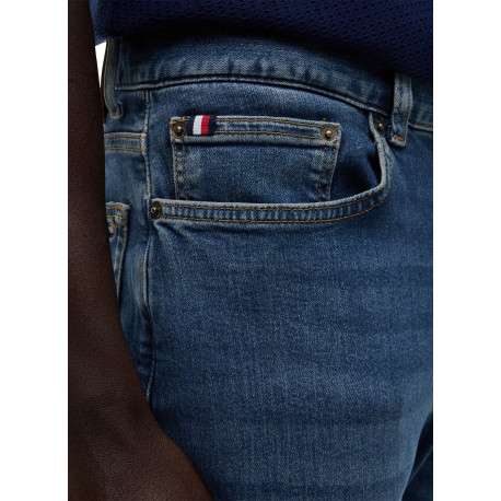 Jean Bleecker en coton indigo à coupe slim pourvu de passants - Image 5