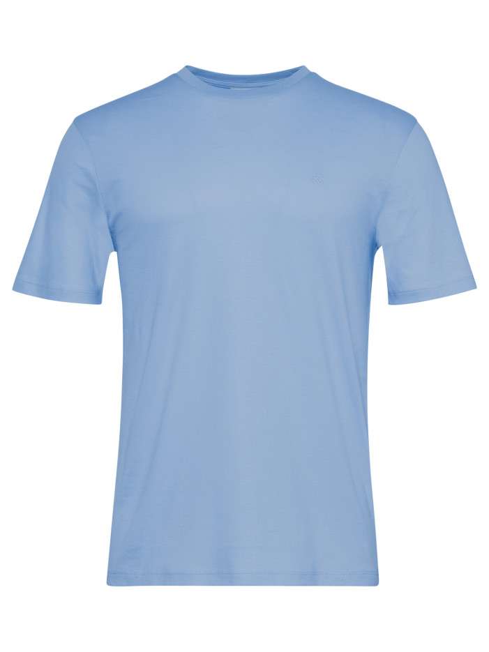 T-shirt en coton ciel uni...