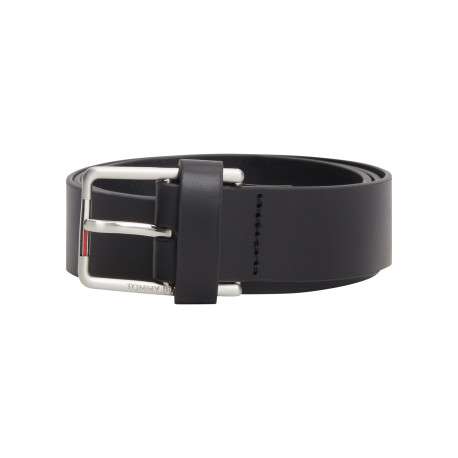 Ceinture en cuir de buffle noire pourvue d'une boucle ardillon rectangulaire - Image 4