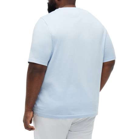 T-shirt en coton ciel à coupe ajustée pourvu de manches courtes - Image 3