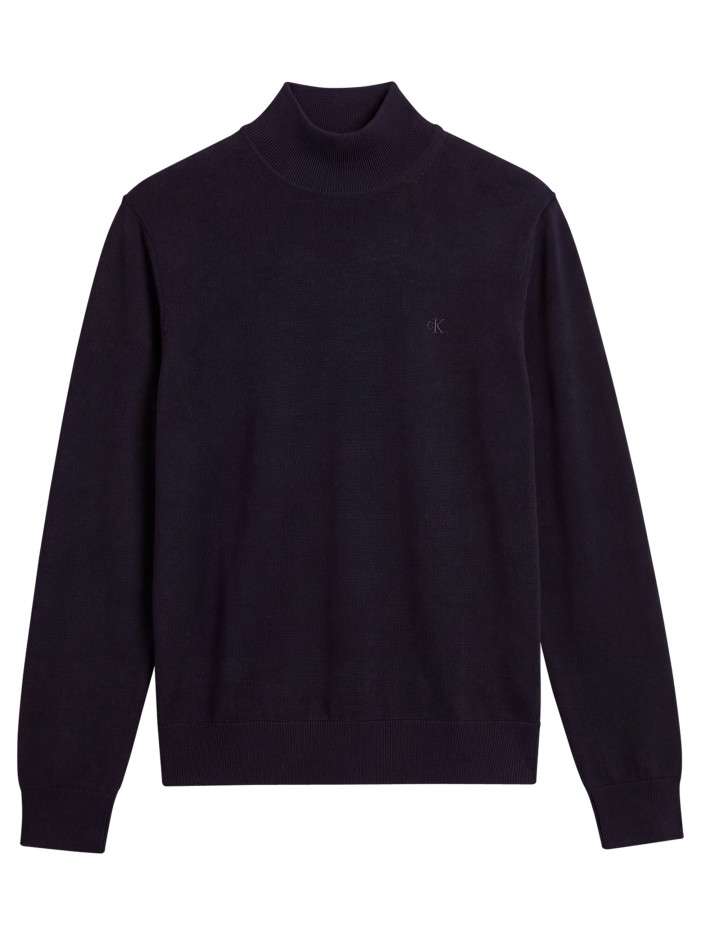 Pull en laine marine uni...