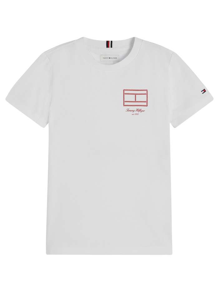 T-shirt en coton blanc à...