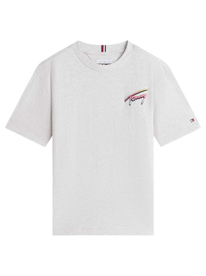 T-shirt en coton gris clair...