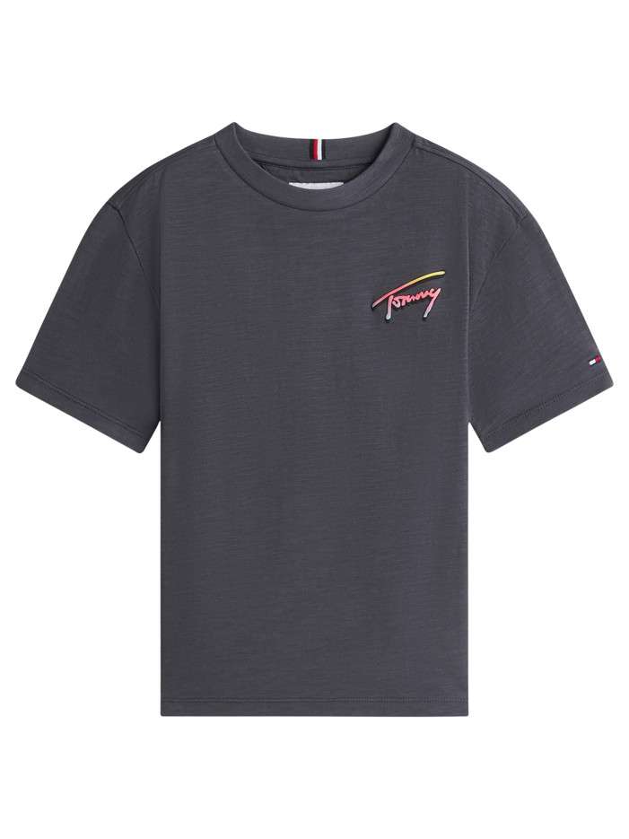 T-shirt en coton anthracite...