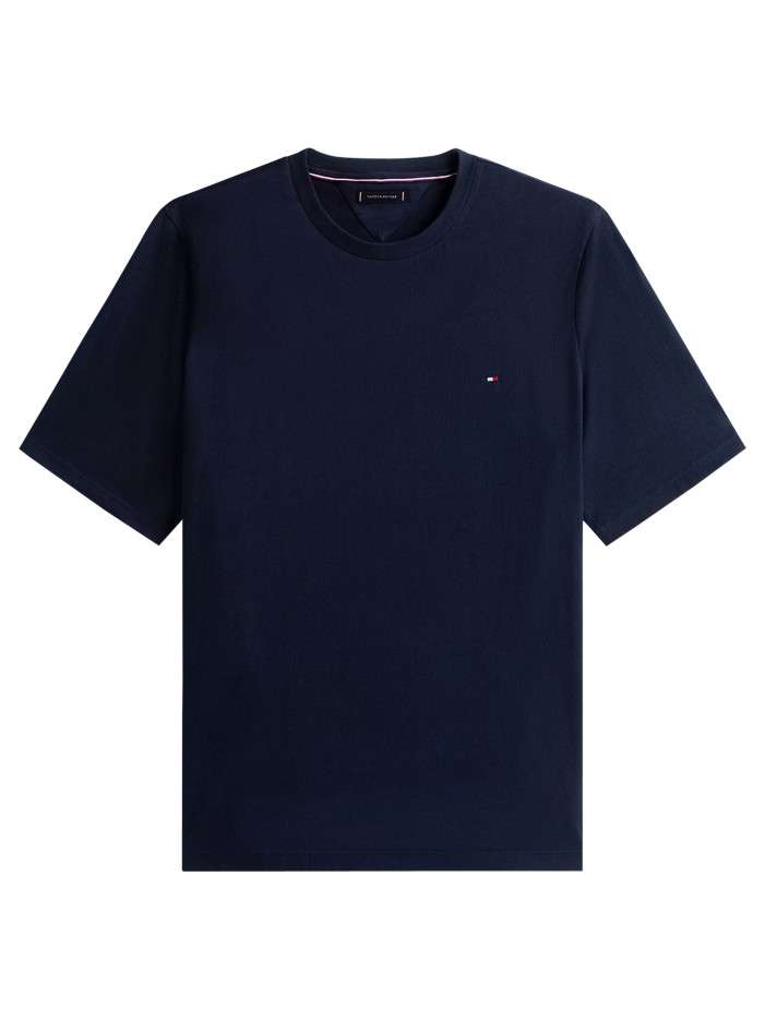 T-shirt en coton marine à...