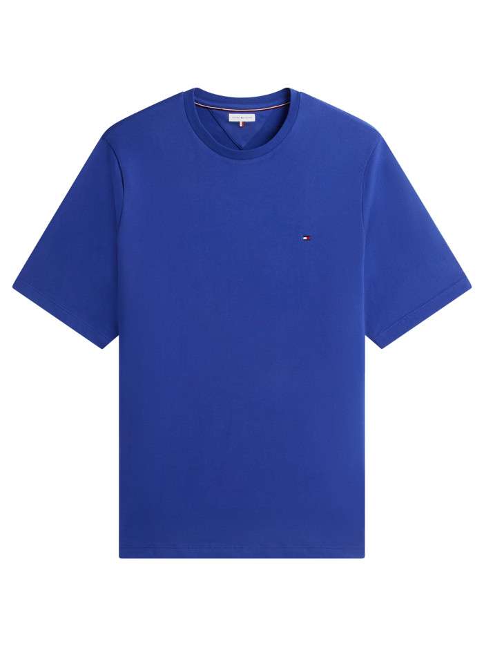 T-shirt en coton bleu à...