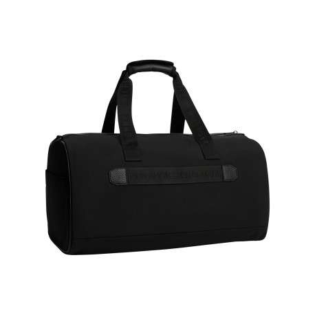 Sac weekender noir pourvu d'une bandoulière amovible et réglable - Image 2