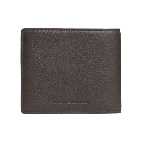 Portefeuille en cuir marron à clapet pourvu de multiples rangements - Image 2