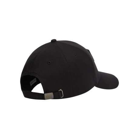 Casquette en coton noire pourvue d'une fermeture strapback à l'arrière - Image 2