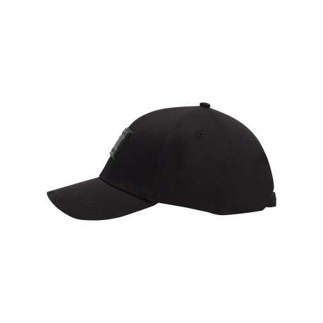 Casquette en coton noire pourvue d'une fermeture strapback à l'arrière - Image 3