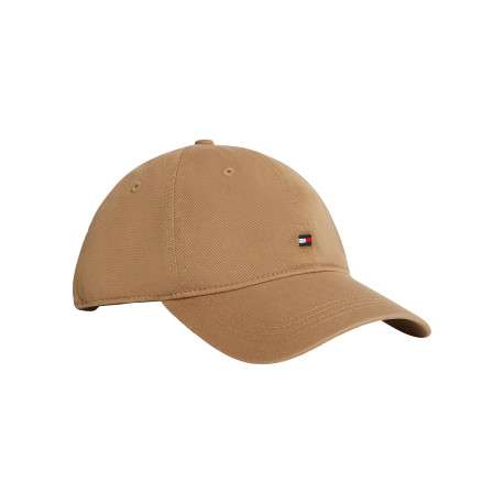 Casquette en coton biologique beige pourvue d'une fermeture strapback