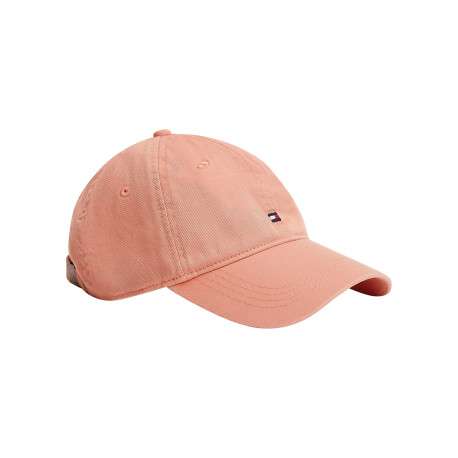 Casquette en coton biologique rose pourvue d'une fermeture strapback