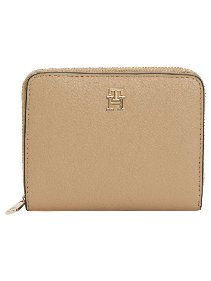 Portefeuille beige à rabat...