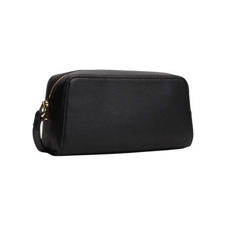 Sac à bandoulière noir uni pourvu d'une bandoulière réglable - Image 2