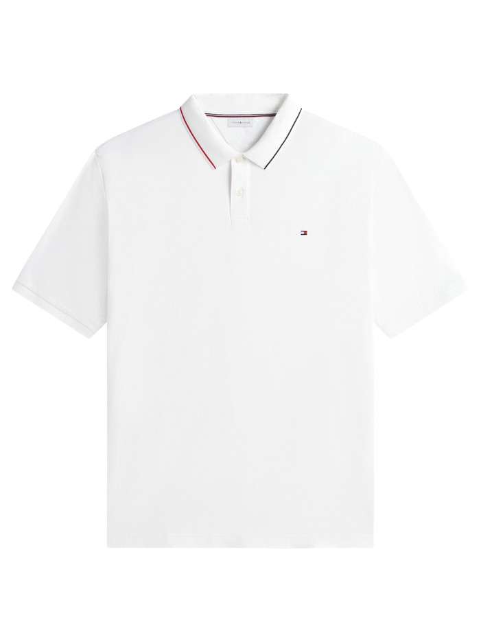 Polo en coton blanc à coupe...