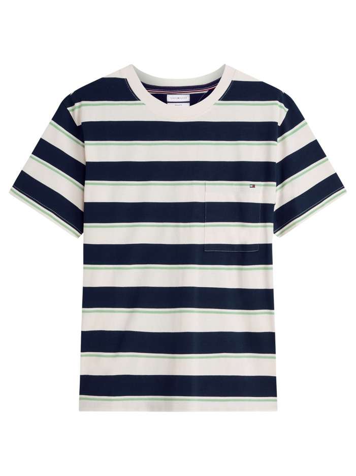 T-shirt en coton blanc et...