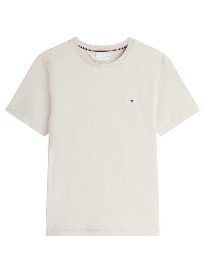 T-shirt en coton beige à...