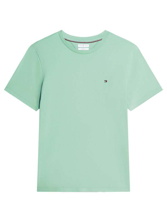 T-shirt en coton vert à...