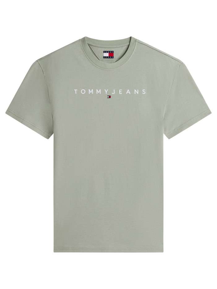 T-shirt en coton olive à...