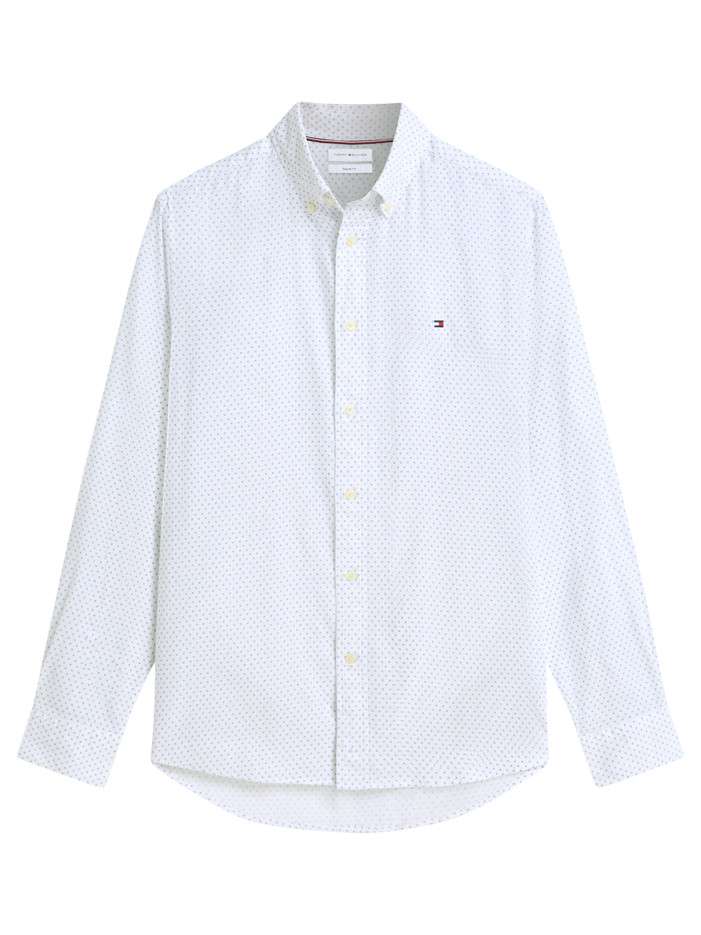 Chemise en coton blanche à...