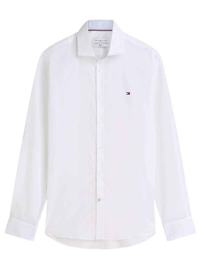 Chemise en coton blanche à...